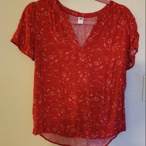 Old Navy bandana print blouse